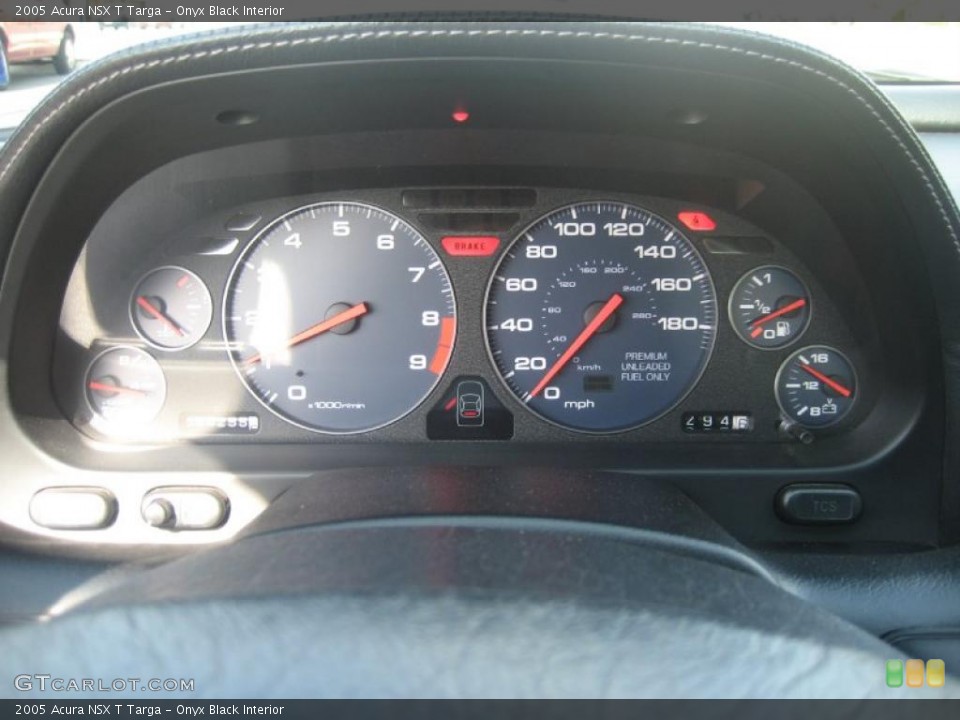 Onyx Black Interior Gauges for the 2005 Acura NSX T Targa #38782625