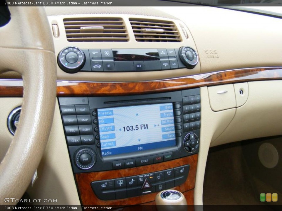 Cashmere Interior Controls for the 2008 Mercedes-Benz E 350 4Matic Sedan #38786121