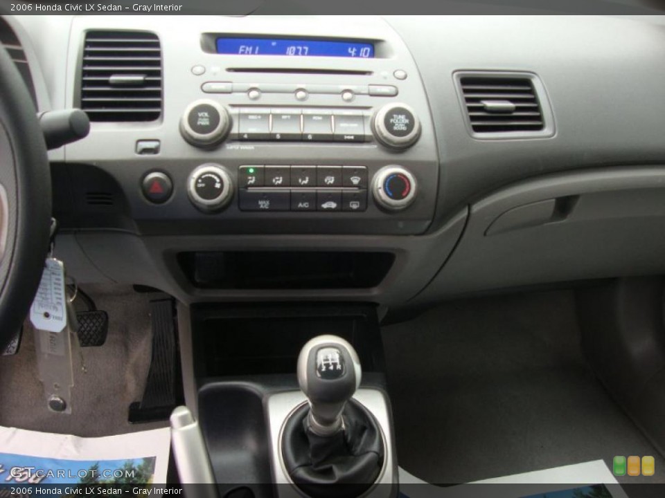 Gray Interior Controls for the 2006 Honda Civic LX Sedan #38786662