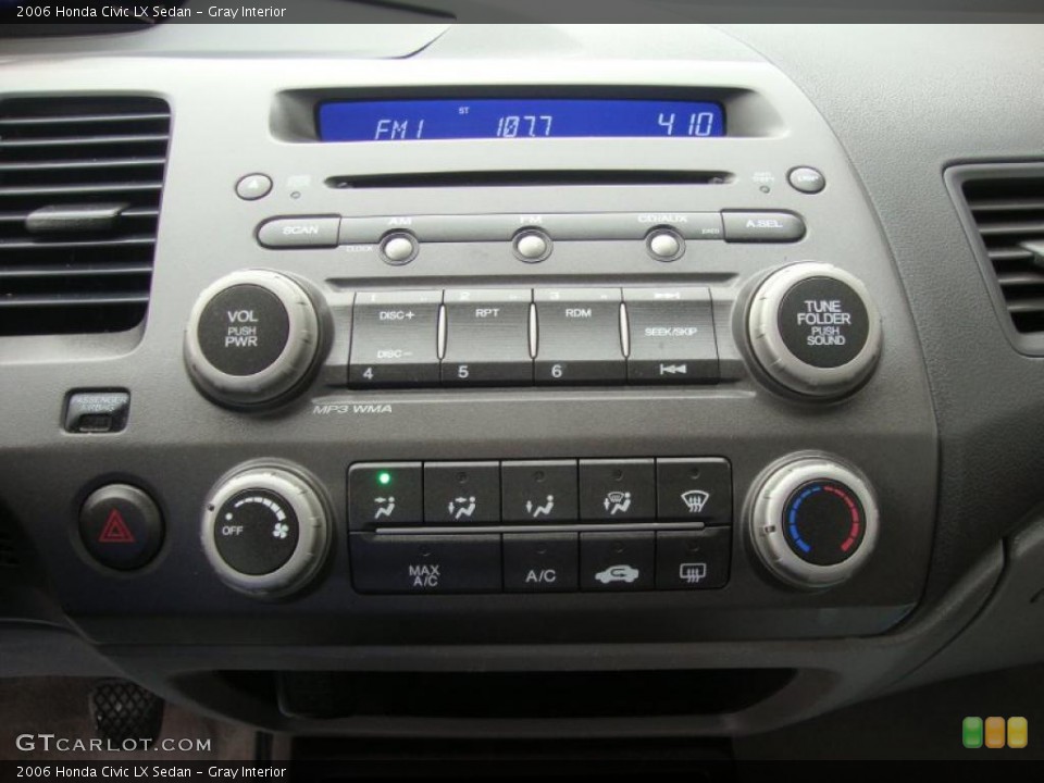 Gray Interior Controls for the 2006 Honda Civic LX Sedan #38786678