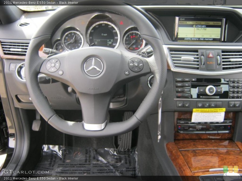 Black Interior Photo for the 2011 Mercedes-Benz E 550 Sedan #38788186