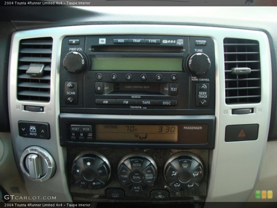 Taupe Interior Controls for the 2004 Toyota 4Runner Limited 4x4 #38788346