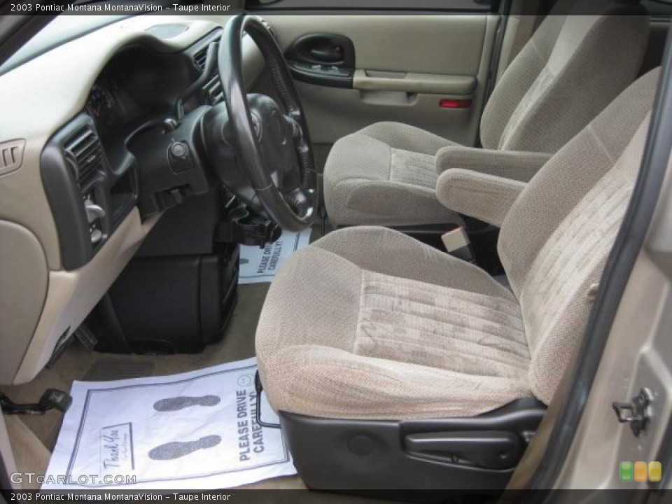 Taupe 2003 Pontiac Montana Interiors