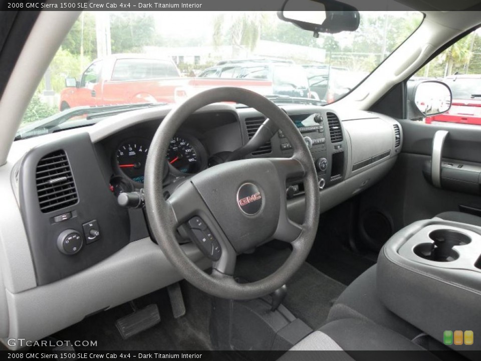 Dark Titanium Interior Prime Interior for the 2008 GMC Sierra 1500 SLE Crew Cab 4x4 #38795875