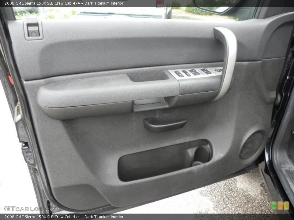 Dark Titanium Interior Door Panel for the 2008 GMC Sierra 1500 SLE Crew Cab 4x4 #38795903