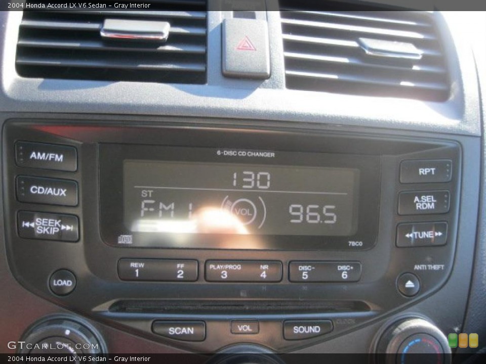 Gray Interior Controls for the 2004 Honda Accord LX V6 Sedan #38796227