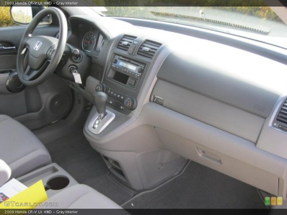 Gray Interior Dashboard for the 2009 Honda CR-V LX 4WD #38797543