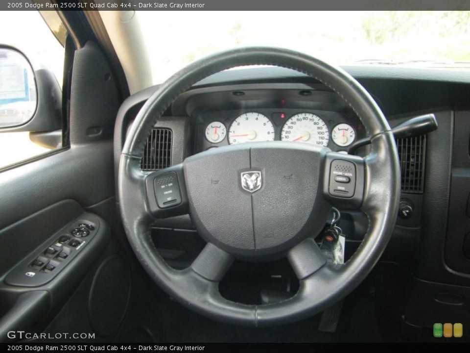 Dark Slate Gray Interior Steering Wheel for the 2005 Dodge Ram 2500 SLT Quad Cab 4x4 #38797751