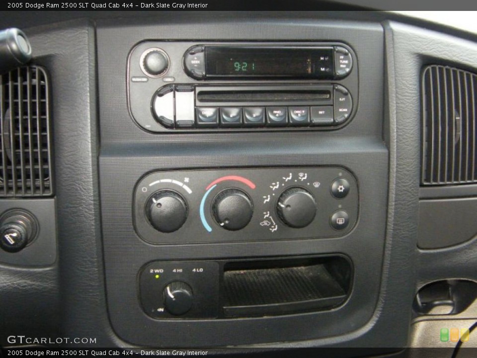 Dark Slate Gray Interior Controls for the 2005 Dodge Ram 2500 SLT Quad Cab 4x4 #38797771