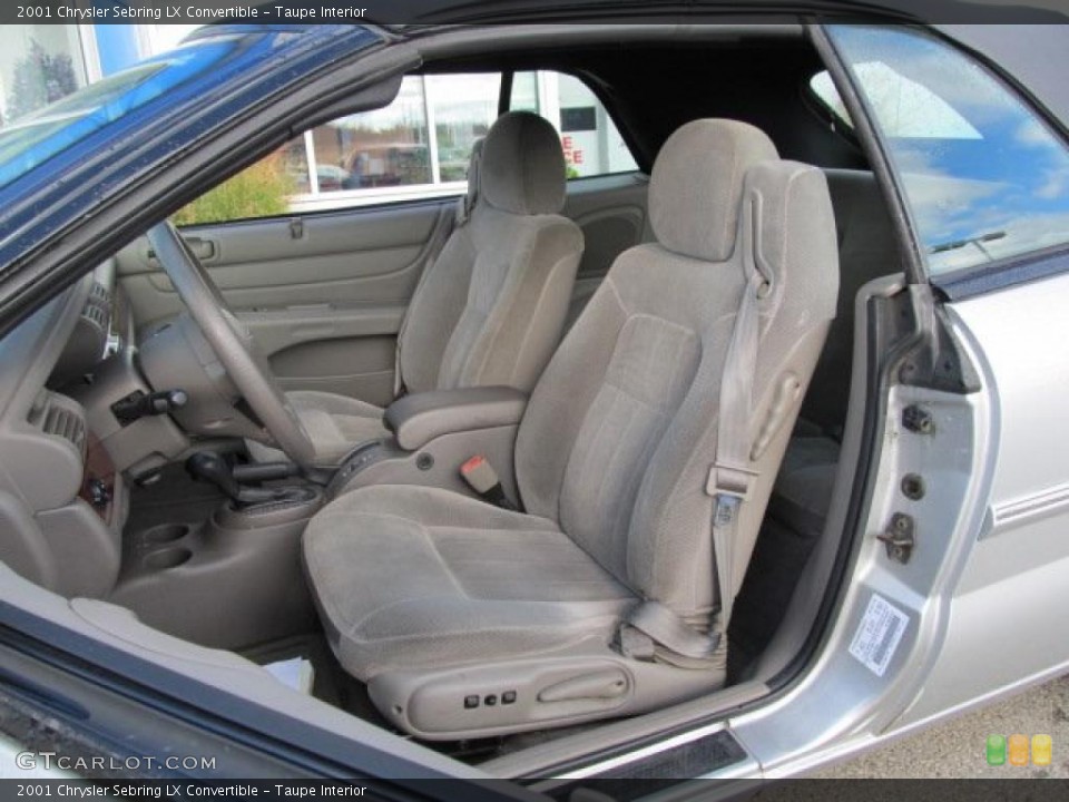 Taupe Interior Photo for the 2001 Chrysler Sebring LX Convertible #38798395