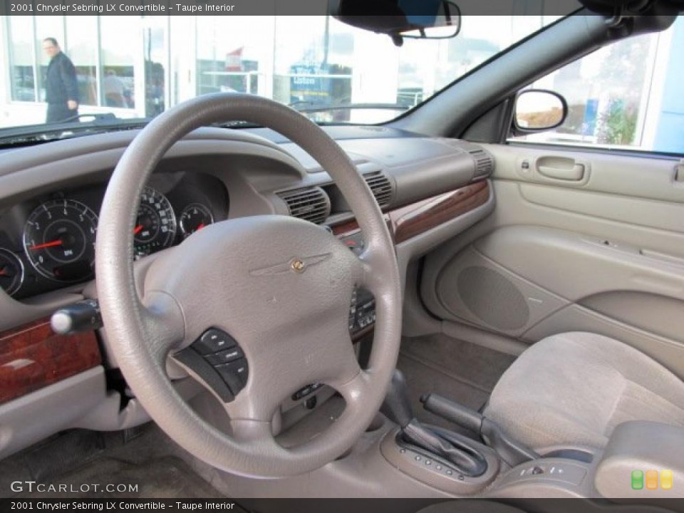 Taupe Interior Dashboard for the 2001 Chrysler Sebring LX Convertible #38798415