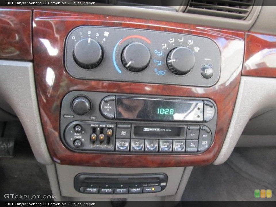 Taupe Interior Controls for the 2001 Chrysler Sebring LX Convertible #38798475