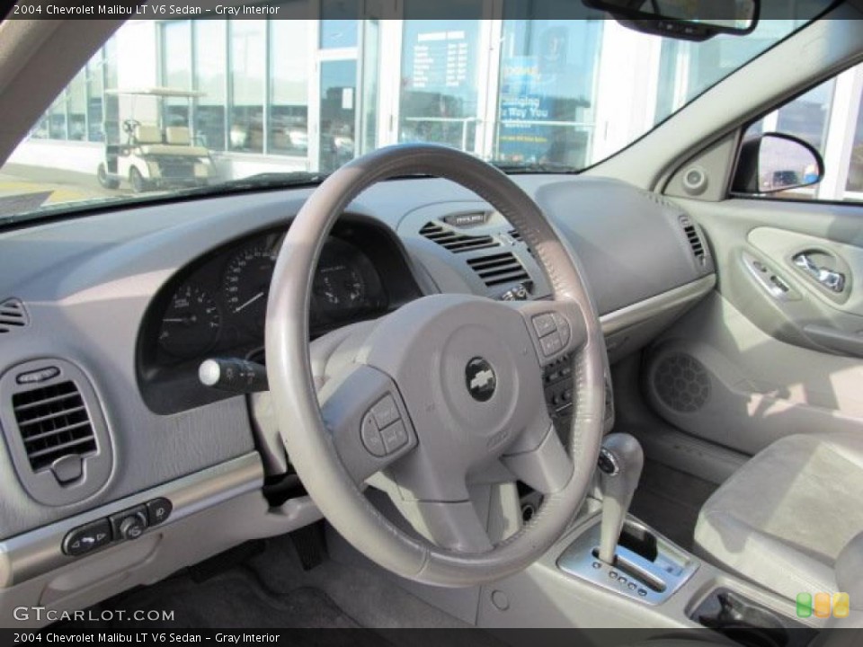 Gray Interior Dashboard for the 2004 Chevrolet Malibu LT V6 Sedan #38798703