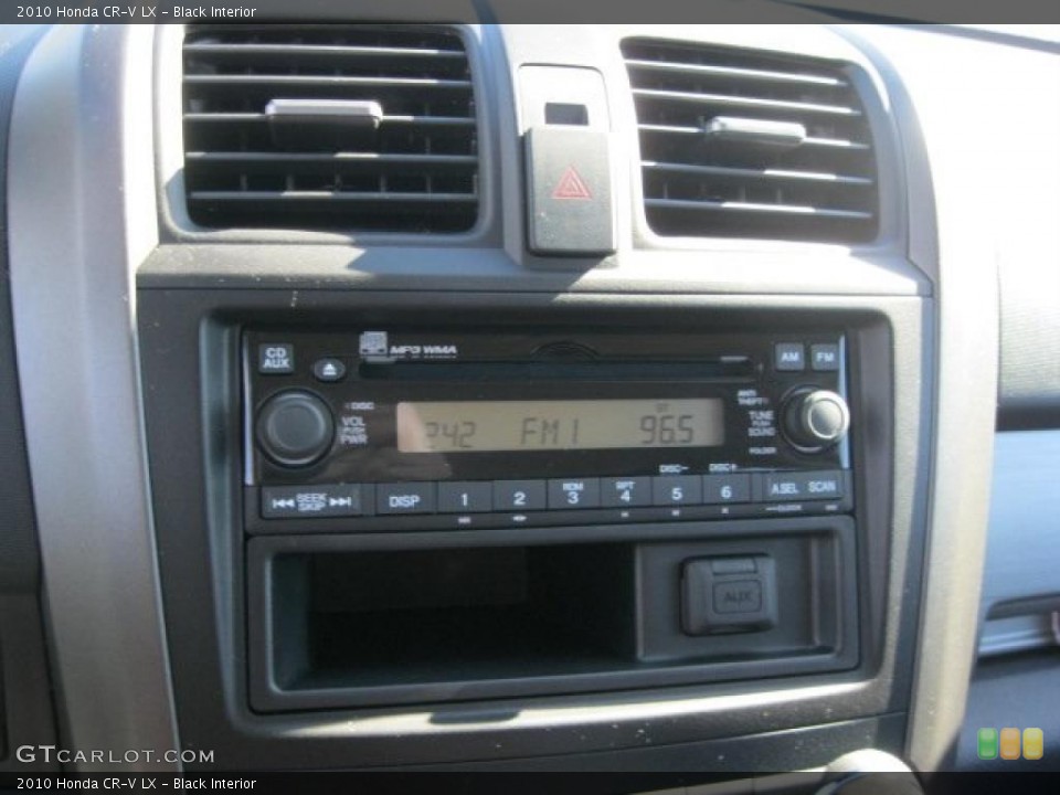 Black Interior Controls for the 2010 Honda CR-V LX #38798895