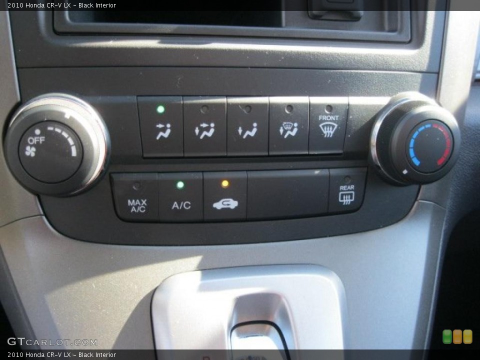 Black Interior Controls for the 2010 Honda CR-V LX #38798911