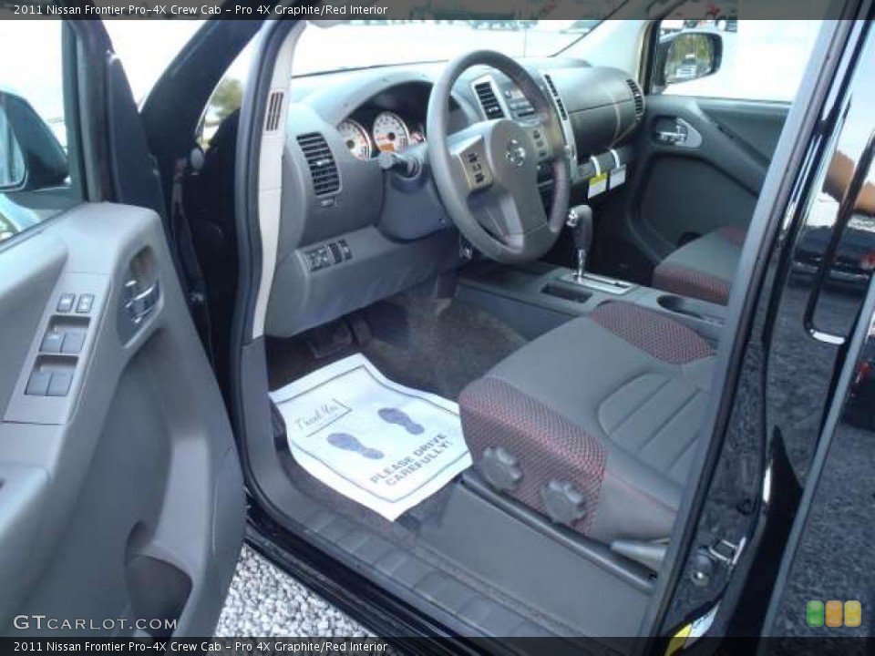 Pro 4X Graphite/Red Interior Photo for the 2011 Nissan Frontier Pro-4X Crew Cab #38799019