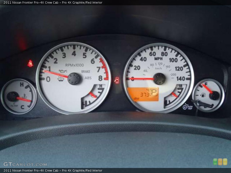 Pro 4X Graphite/Red Interior Gauges for the 2011 Nissan Frontier Pro-4X Crew Cab #38799075