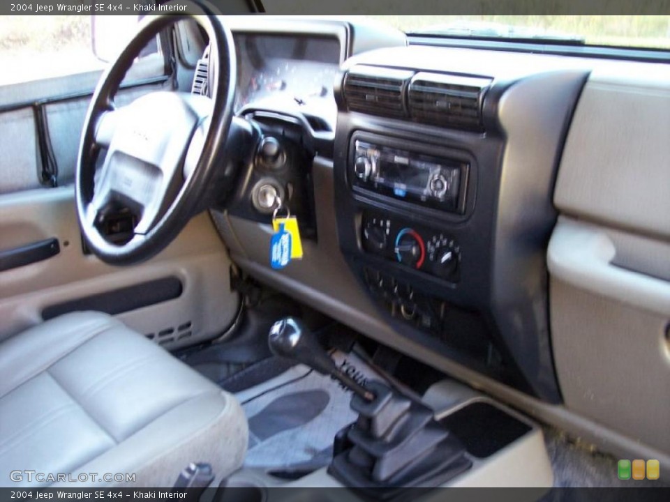 Khaki Interior Dashboard for the 2004 Jeep Wrangler SE 4x4 #38799323