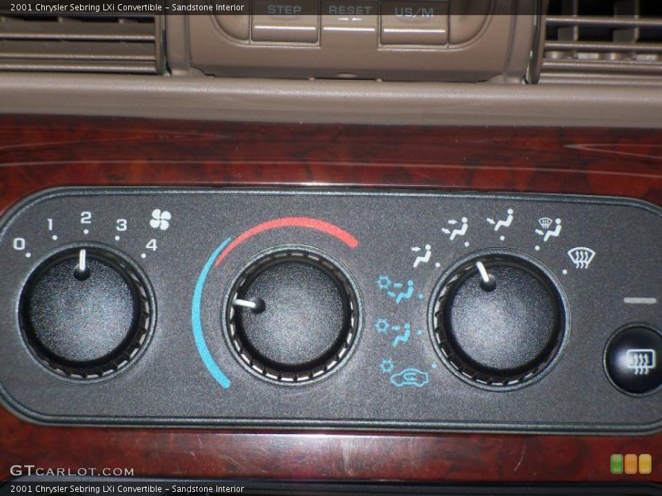 Sandstone Interior Controls for the 2001 Chrysler Sebring LXi Convertible #38799823