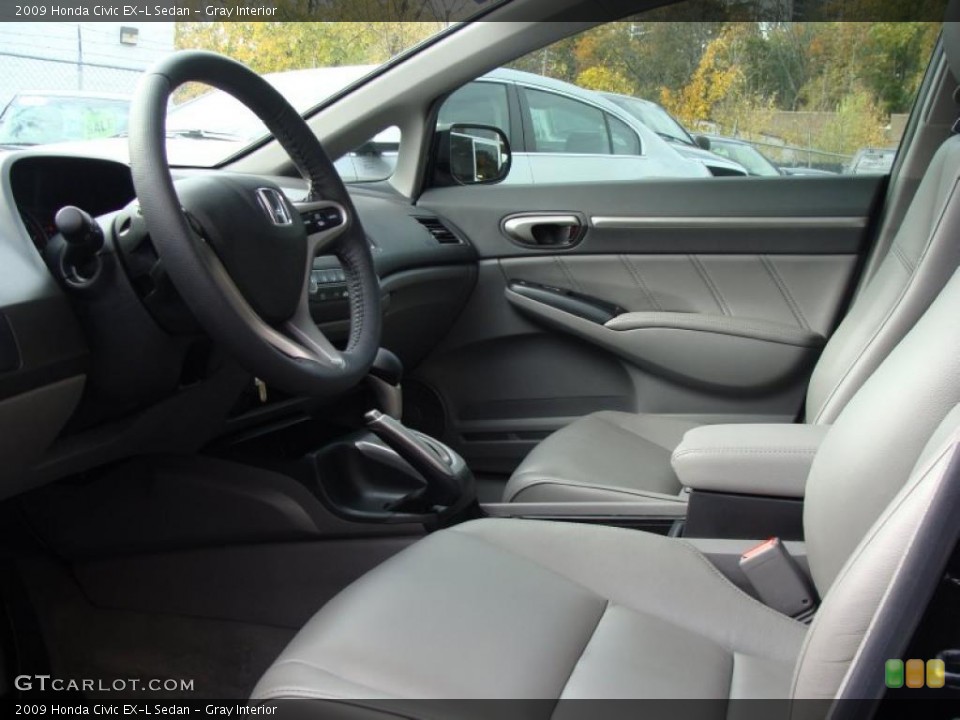 Gray Interior Photo for the 2009 Honda Civic EX-L Sedan #38804888