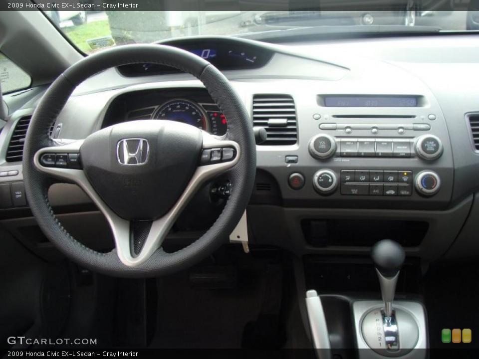 Gray Interior Dashboard for the 2009 Honda Civic EX-L Sedan #38804937