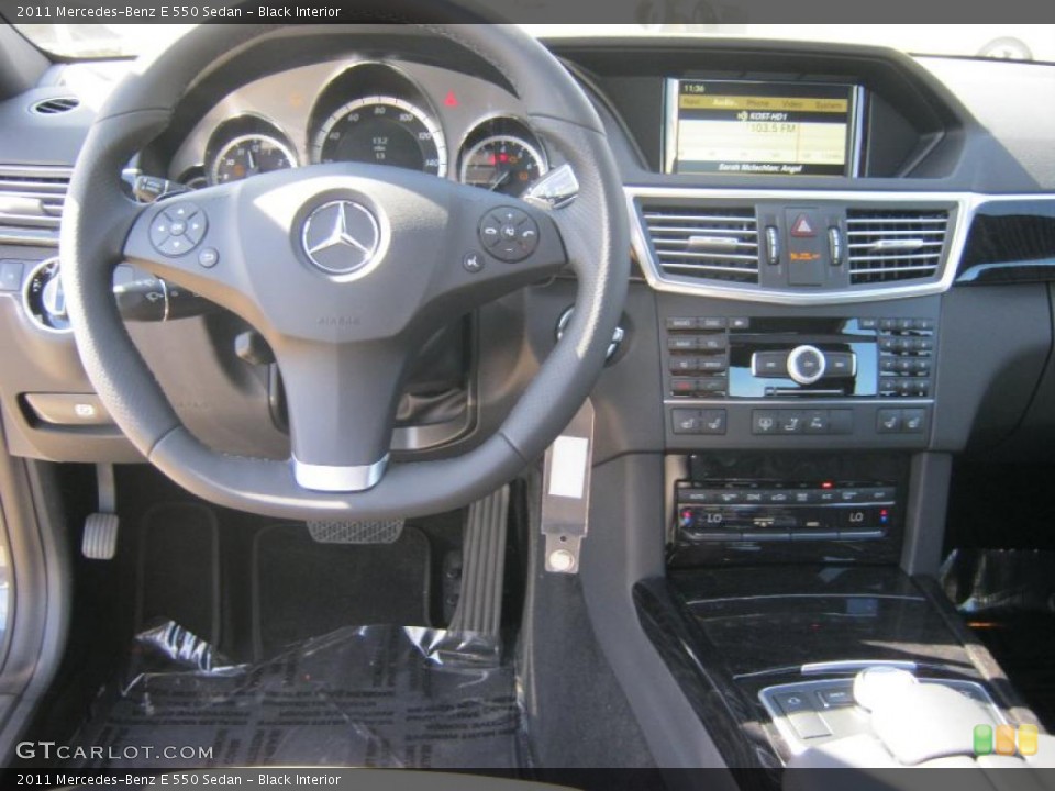 Black Interior Dashboard for the 2011 Mercedes-Benz E 550 Sedan #38806152