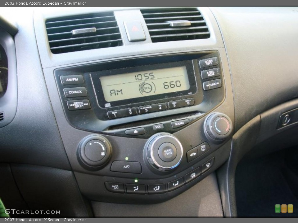 Gray Interior Controls for the 2003 Honda Accord LX Sedan #38806980
