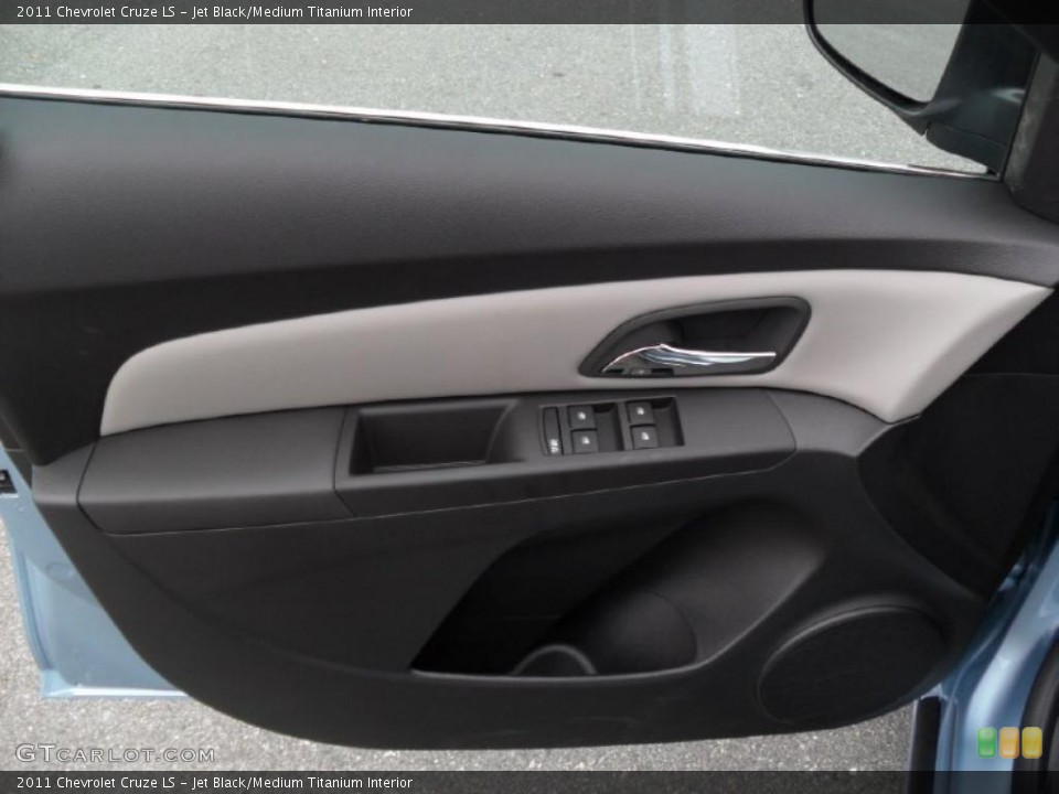Jet Black/Medium Titanium Interior Door Panel for the 2011 Chevrolet Cruze LS #38809412