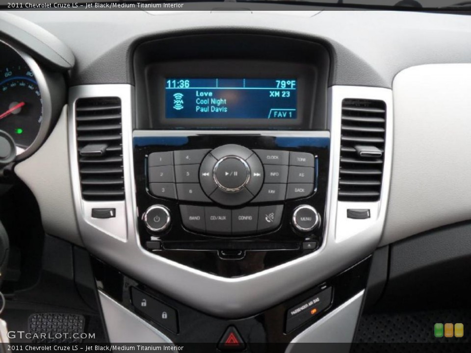 Jet Black/Medium Titanium Interior Controls for the 2011 Chevrolet Cruze LS #38809480