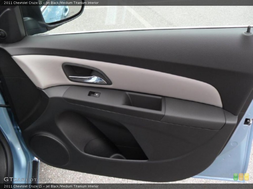 Jet Black/Medium Titanium Interior Door Panel for the 2011 Chevrolet Cruze LS #38809596