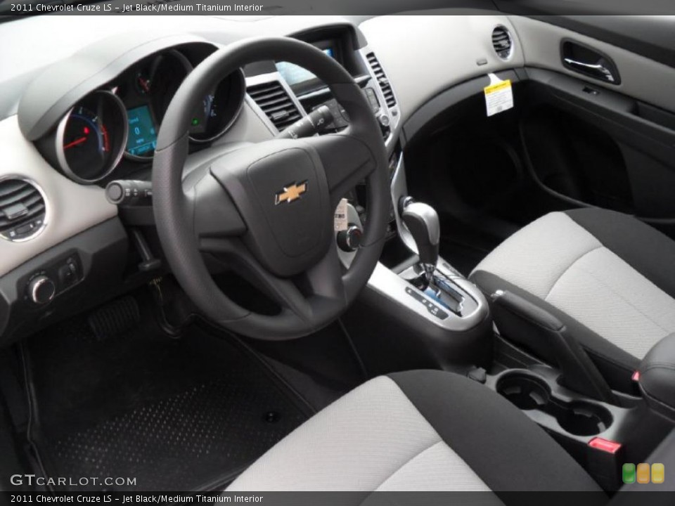 Jet Black/Medium Titanium Interior Prime Interior for the 2011 Chevrolet Cruze LS #38809656
