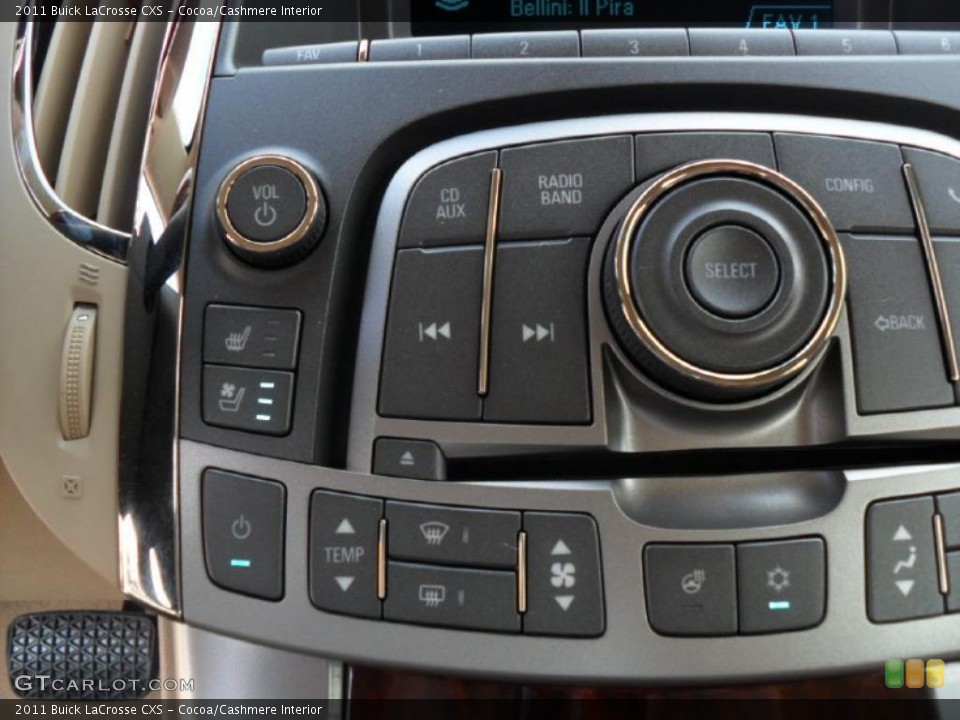 Cocoa/Cashmere Interior Controls for the 2011 Buick LaCrosse CXS #38810712
