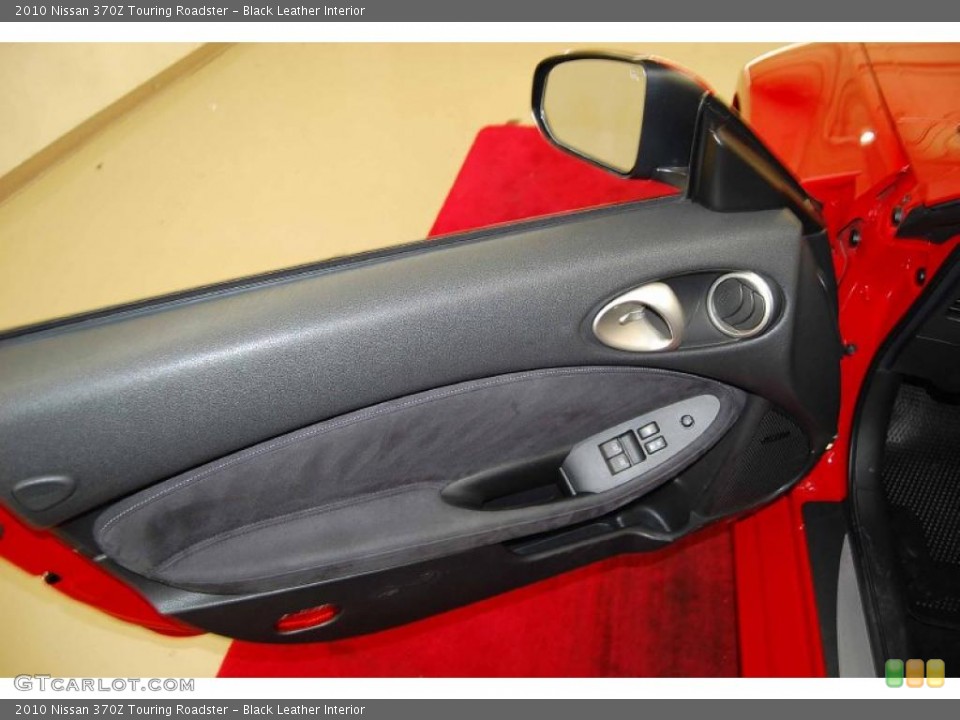 Black Leather Interior Door Panel for the 2010 Nissan 370Z Touring Roadster #38810868