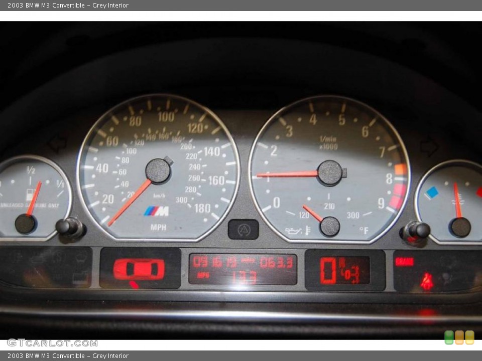 Grey Interior Gauges for the 2003 BMW M3 Convertible #38811420