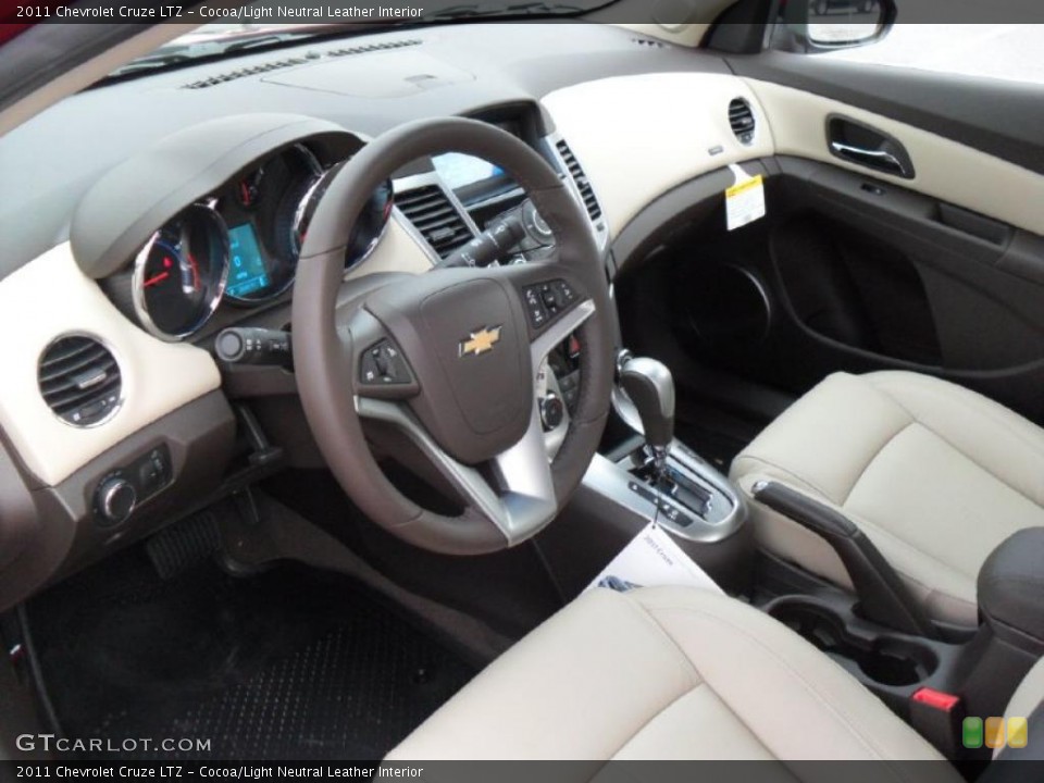 Cocoa/Light Neutral Leather Interior Prime Interior for the 2011 Chevrolet Cruze LTZ #38811676