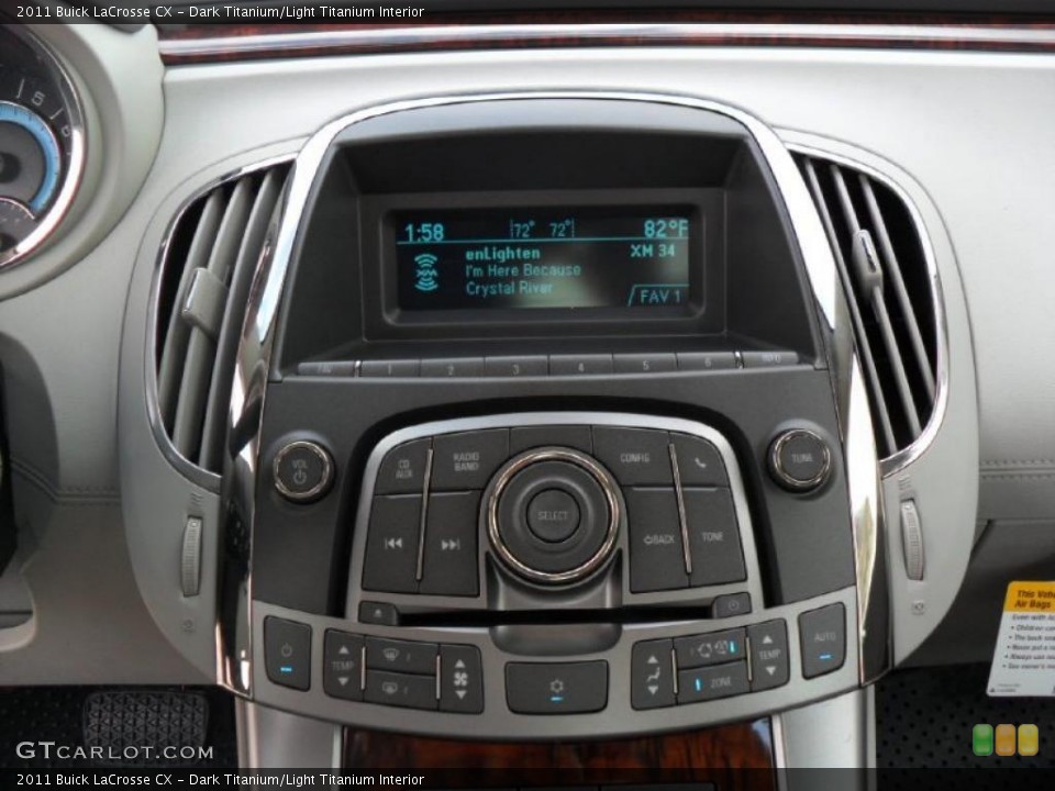 Dark Titanium/Light Titanium Interior Controls for the 2011 Buick LaCrosse CX #38811880