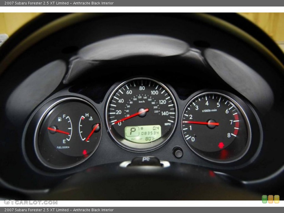 Anthracite Black Interior Gauges for the 2007 Subaru Forester 2.5 XT Limited #38811892