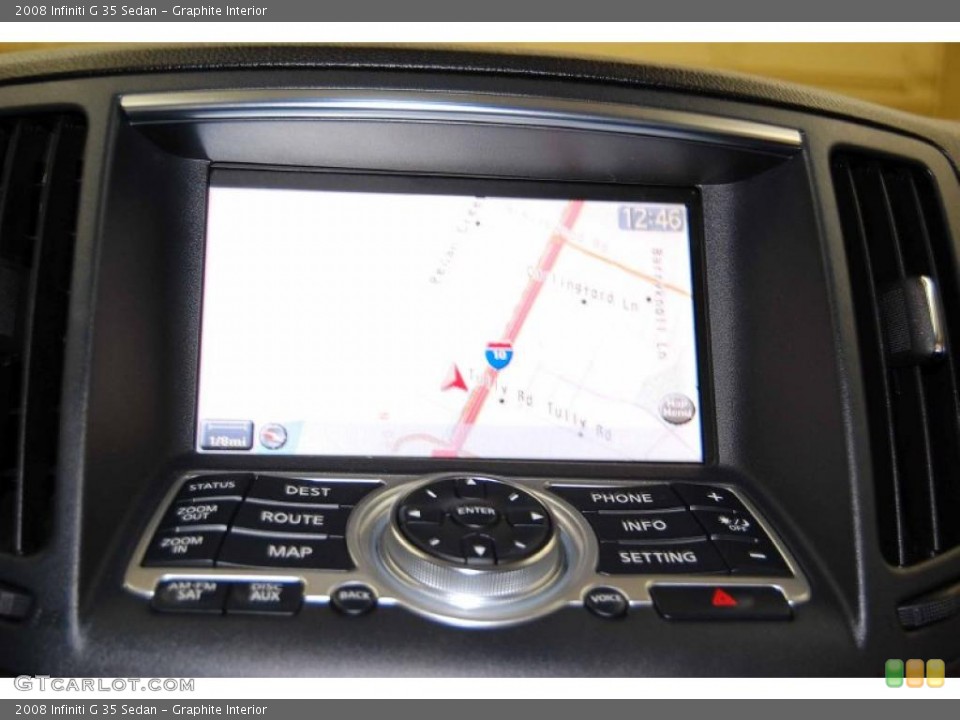 Graphite Interior Navigation for the 2008 Infiniti G 35 Sedan #38812320