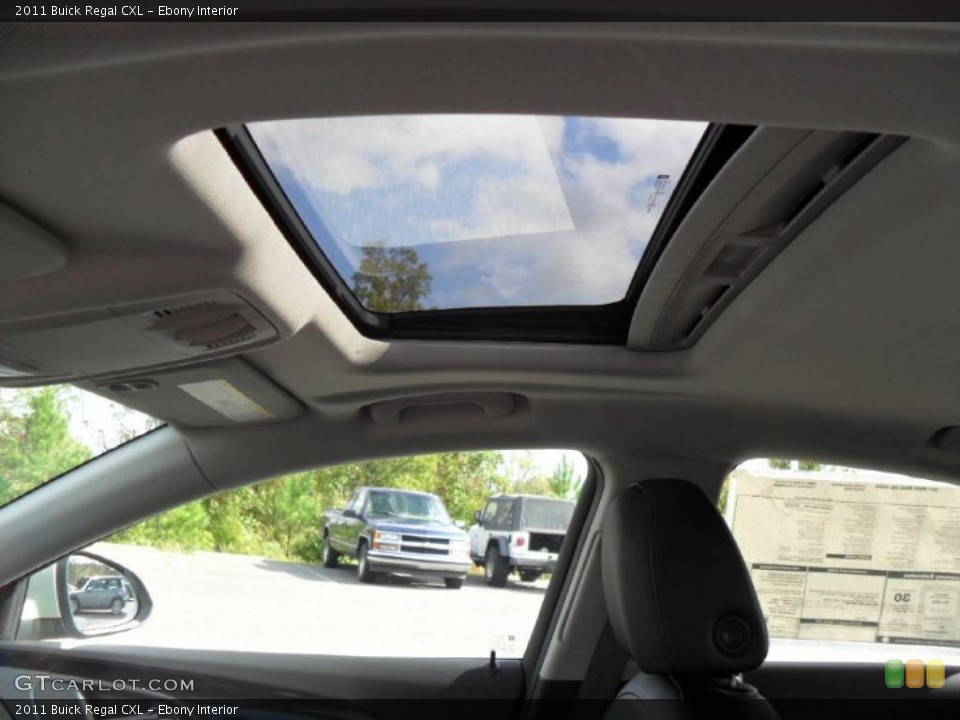 Ebony Interior Sunroof for the 2011 Buick Regal CXL #38812600