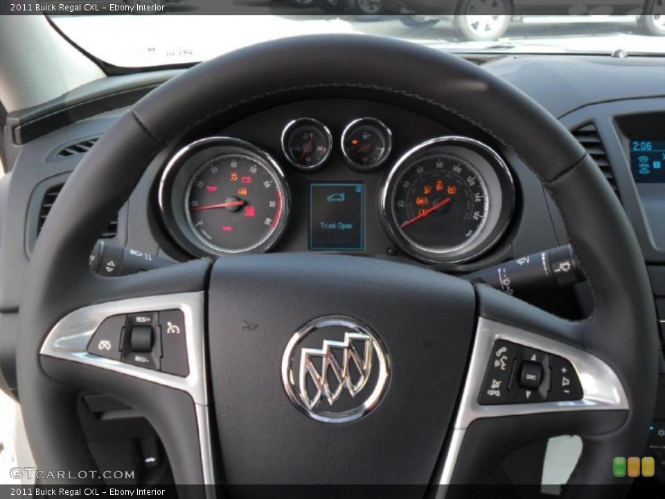 Ebony Interior Controls for the 2011 Buick Regal CXL #38812624