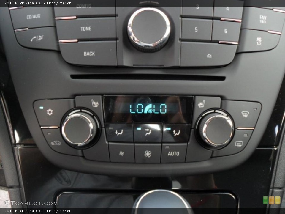 Ebony Interior Controls for the 2011 Buick Regal CXL #38812672