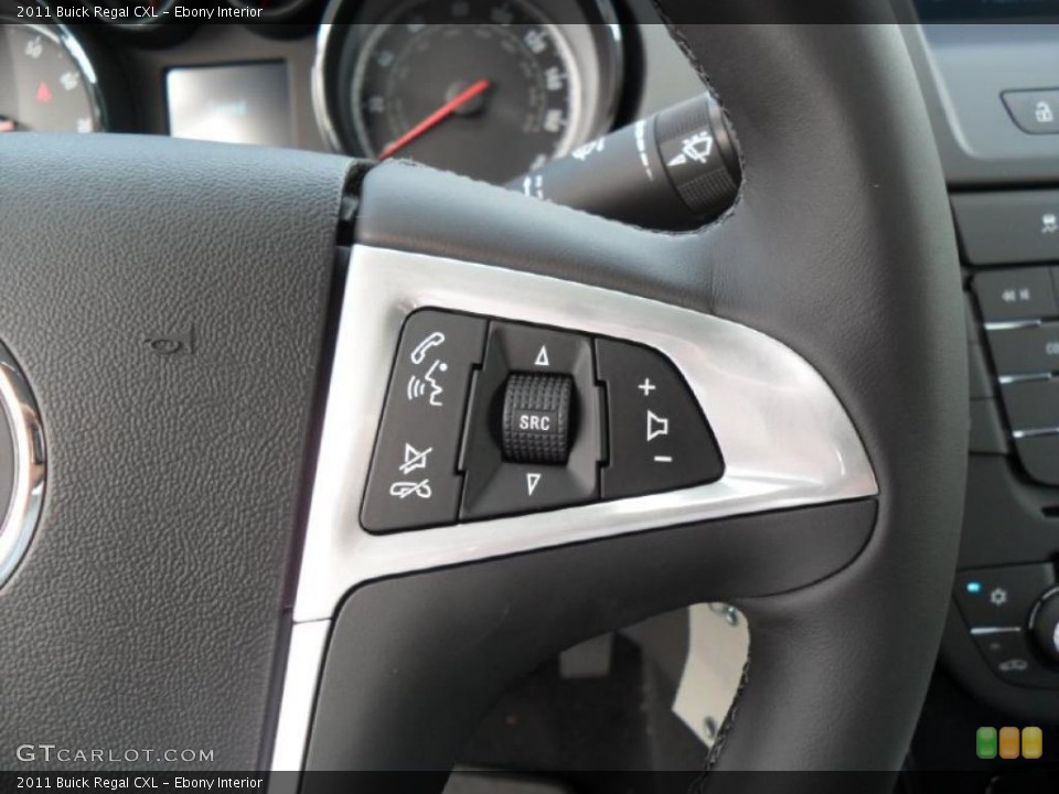 Ebony Interior Controls for the 2011 Buick Regal CXL #38812700