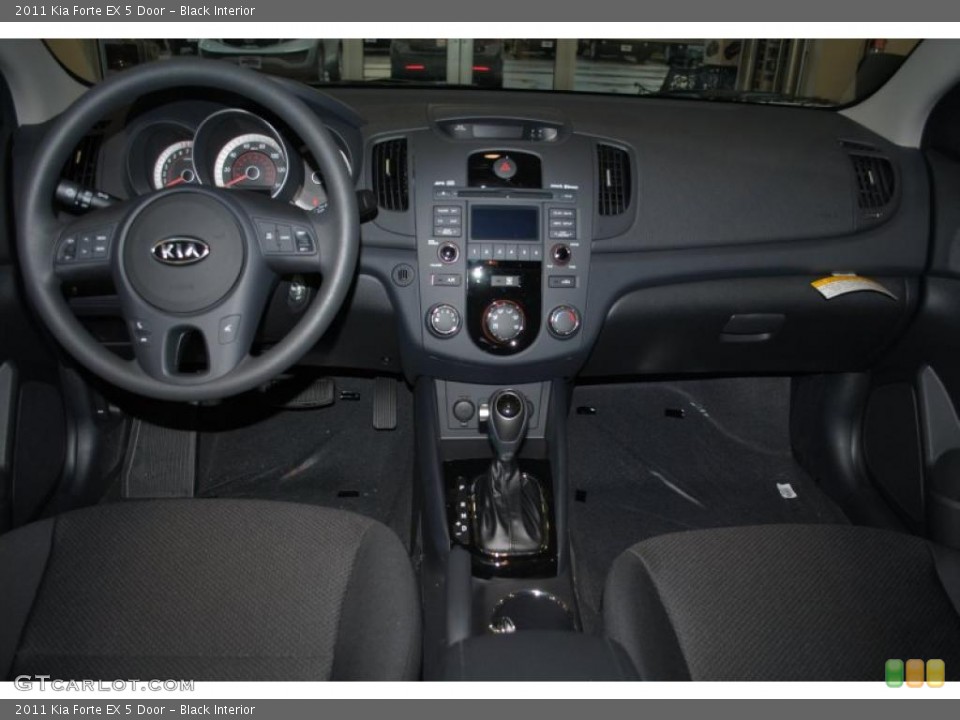 Black Interior Dashboard for the 2011 Kia Forte EX 5 Door #38814416