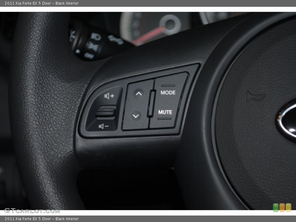 Black Interior Controls for the 2011 Kia Forte EX 5 Door #38814652