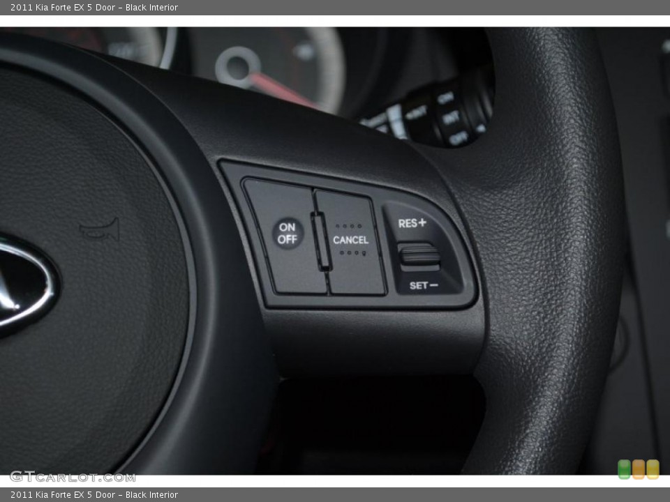Black Interior Controls for the 2011 Kia Forte EX 5 Door #38814664