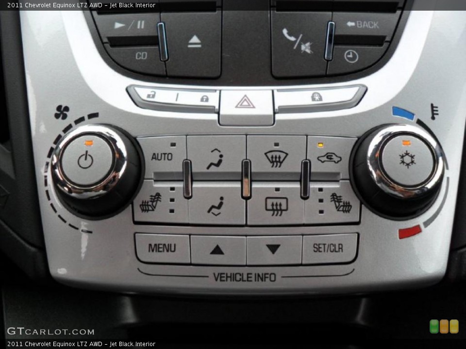 Jet Black Interior Controls for the 2011 Chevrolet Equinox LTZ AWD #38814668