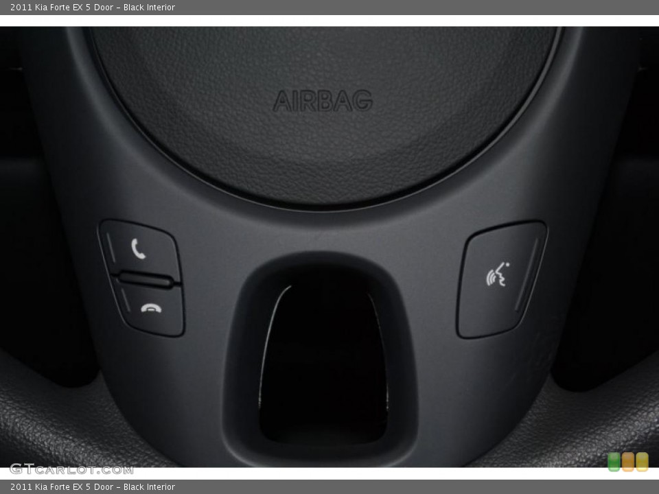 Black Interior Controls for the 2011 Kia Forte EX 5 Door #38814684