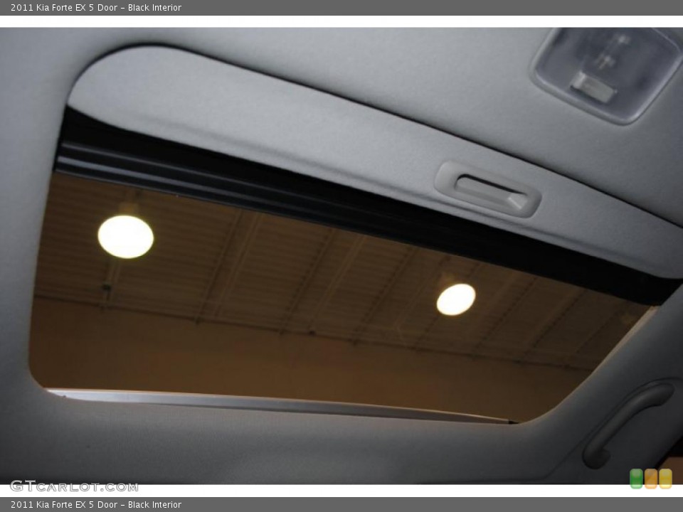 Black Interior Sunroof for the 2011 Kia Forte EX 5 Door #38814712