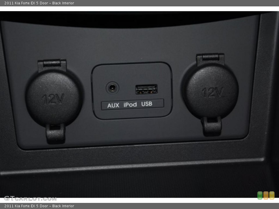 Black Interior Controls for the 2011 Kia Forte EX 5 Door #38814784