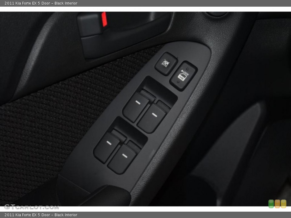 Black Interior Controls for the 2011 Kia Forte EX 5 Door #38814852